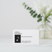 黒エレガント白ミュージカル 名刺 (スタンド正面)