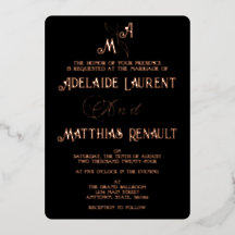 黒エレガント白ローズ金ゴールドストライプの結婚ズ