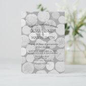 黒エレガント白ワインコーク結婚のカード 招待状 (スタンド正面)