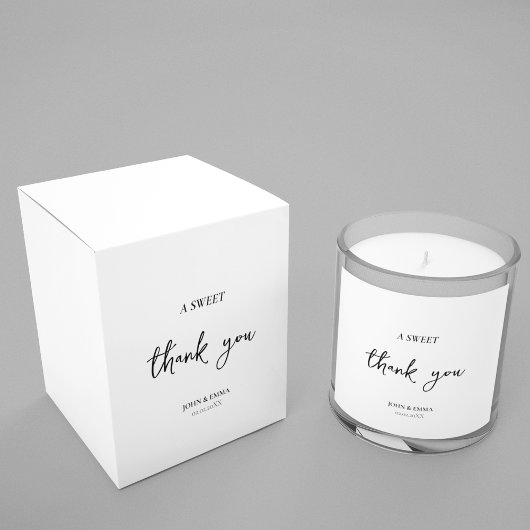 黒エレガント白結婚テーマ フェイバーボックス