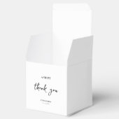 黒エレガント白結婚テーマ フェイバーボックス (オープン)