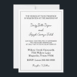 黒エレガント白結婚式招待状 招待状<br><div class="desc">この黒エレガント白結婚式招待状は時代を超越した洗練を醸し出している。ブラックお洒落の配色を採用し、クラシックスタイルとデザインを混ぜ合わモダンせる。ミニマルなレイアウトはエレガント、タイポグラフィと繊細なアクセントを強調し、特別な日のために洗練された控えめな招待状を求めるカップルに最適。この招待結婚は、あなたのお祝いのトーンを設定高品質するシックなプレゼンテーションを提供する。</div>