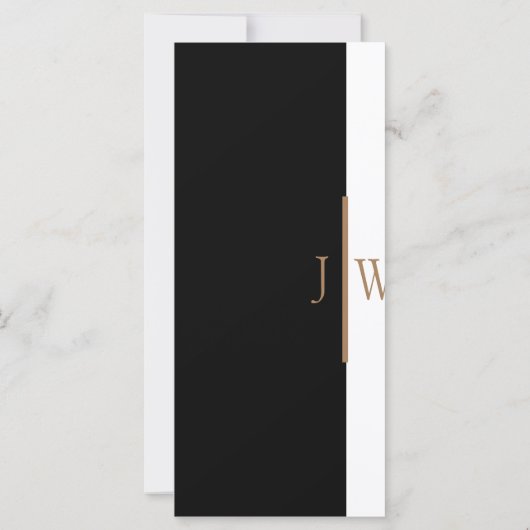 黒エレガント白金ゴールドあり結婚がとう (裏面)