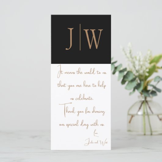 黒エレガント白金ゴールドあり結婚がとう (スタンド正面)