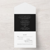 黒エレガント白2会場シンプル全1室 オールインワン招待状 (内側)