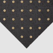 黒エレガント箔と金箔の水玉模様 薄葉紙 (詳細)