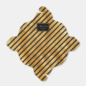 黒エレガント箔と金結婚箔 フェイバーボックス (折り畳みなし)