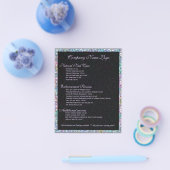 黒エレガント紫カラフルグリッター&スパークル2 チラシ (シングル)