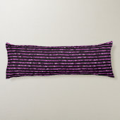 黒エレガント紫グリッターグラムスパークル寝具 ボディピロー (裏面)