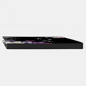 黒エレガント紫ゴシックフローラスカル結婚ズ ゲストブック (背)