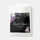黒エレガント紫ゴシックフローラスカル結婚ズ フェイバーバッグ (正面)