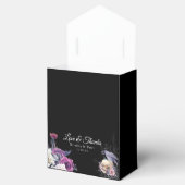 黒エレガント紫ゴシックフローラスカル結婚ズ フェイバーボックス (オープン)