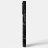 黒エレガント紫抽象デザイン Case-Mate iPhoneケース (裏面 / 左)