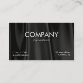 黒エレガント絹名刺 名刺 (裏面)
