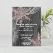 黒エレガント絹・銅の雪片 招待状 (スタンド正面)