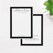 黒エレガント縁ど反イヤリング表示カード (デスク)