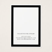 黒エレガント縁ど反イヤリング表示カード (裏面)