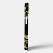 黒エレガント色とフェイク金ゴールドとグリッター Case-Mate iPhoneケース (裏面 / 右)