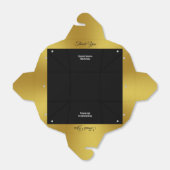 黒エレガント色とフェイク金ゴールド誕生日 フェイバーボックス (折り畳みなし)