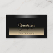 黒エレガント色とベージュ色のグラデーシモダンョスタイリッシュン 名刺 (正面)
