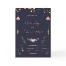 黒エレガント色と幾何学的なフローラ結婚の入力