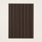 黒エレガント色と茶色のストライプサンキューカード (裏面)