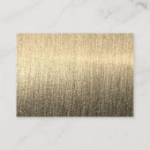 黒エレガント色と金ゴールド星灯 – 披露宴 エンクロージャーカード (裏面)