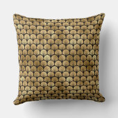 黒エレガント色と金ゴールド1920sアールデコヴィンテージ クッション (裏面)