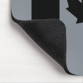 黒エレガント色のカナダ国旗 マウスパッド (コーナー)