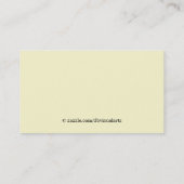 黒エレガント色のBrocade縁どビジネス・カード 名刺 (裏面)