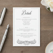 黒エレガント色珍重結婚鳥 エンクロージャーカード