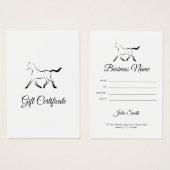 黒エレガント色馬 (正面&裏面)