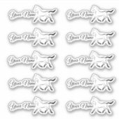 黒エレガント色馬 シール (正面)