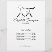 黒エレガント色馬 チラシ (正面)