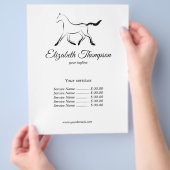 黒エレガント色馬 チラシ (手)