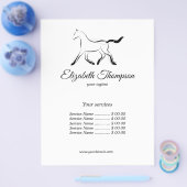 黒エレガント色馬 チラシ (シングル)