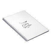 黒エレガント色馬 ノートブック (右側)