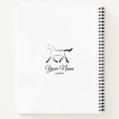 黒エレガント色馬 ノートブック (裏面)