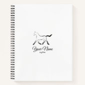 黒エレガント色馬 ノートブック (正面)