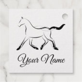 黒エレガント色馬 フェイバータグ (裏面)