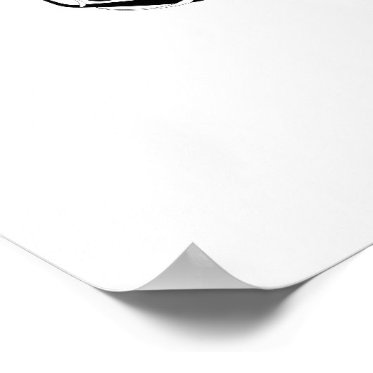 黒エレガント色馬 ポスター (角)