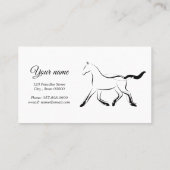 黒エレガント色馬 ロイヤリティカード (裏面)