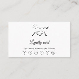 黒エレガント色馬 ロイヤリティカード