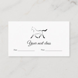 黒エレガント色馬 予約カード