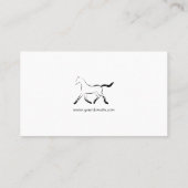 黒エレガント色馬 名刺 (裏面)