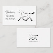 黒エレガント色馬 名刺 (正面/裏面)