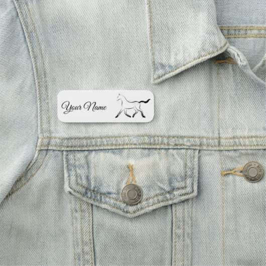 黒エレガント色馬 名札 (インサイチュ)