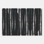 黒エレガント色、ピンク色、紫の水色紙 ラッピングペーパーシート (正面)