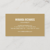 黒エレガント花柄美しいII 名刺 (裏面)