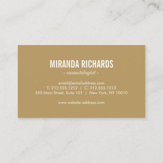 黒エレガント花柄美しいII 名刺 (裏面)